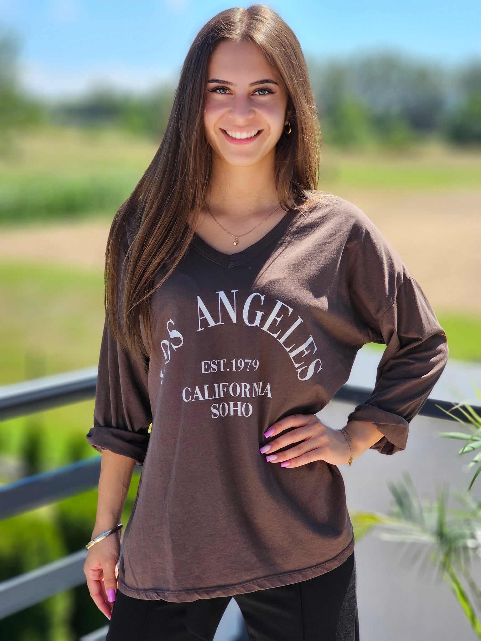 Bluzka oversize „Los Angeles”