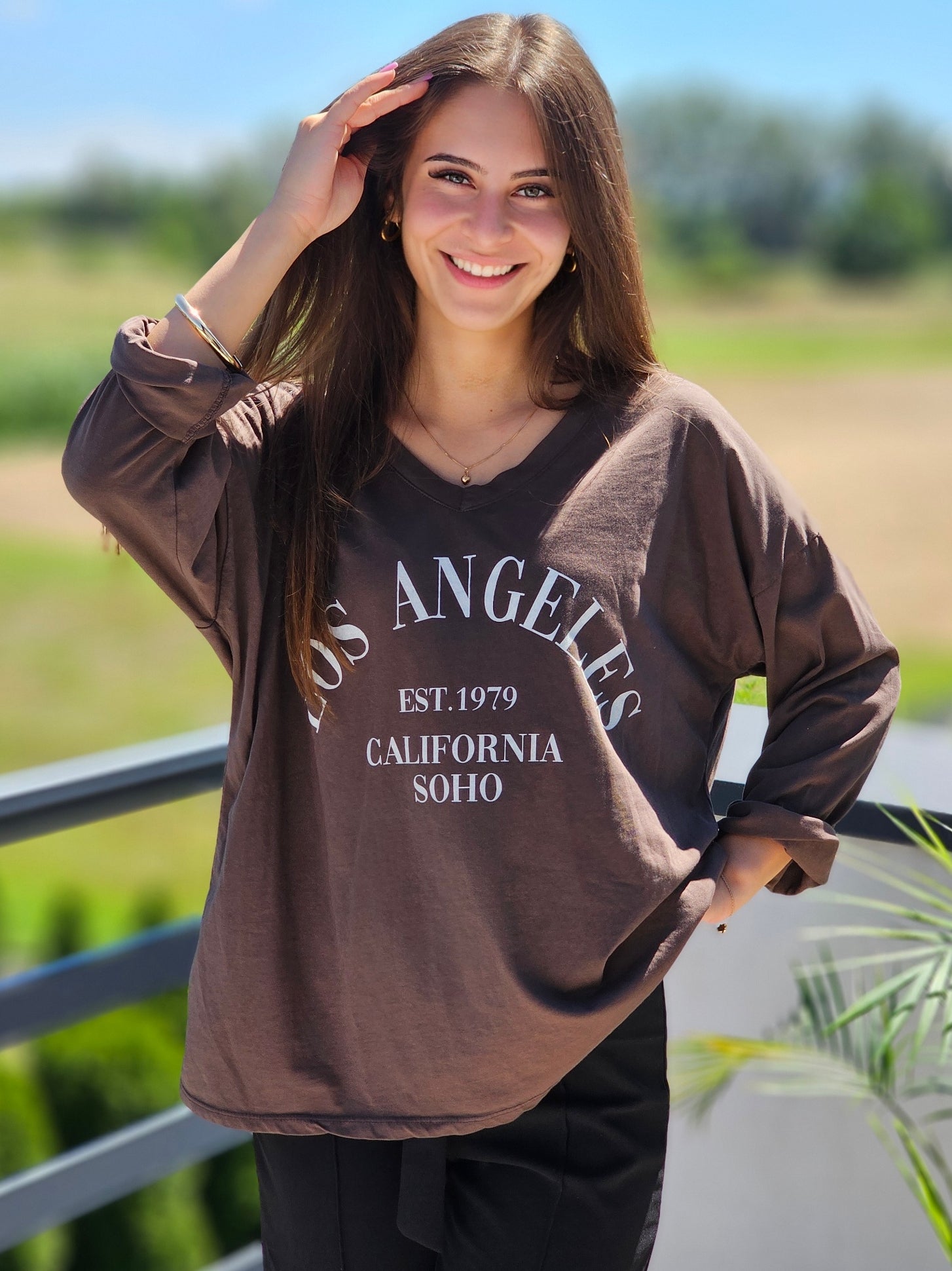Bluzka oversize „Los Angeles”