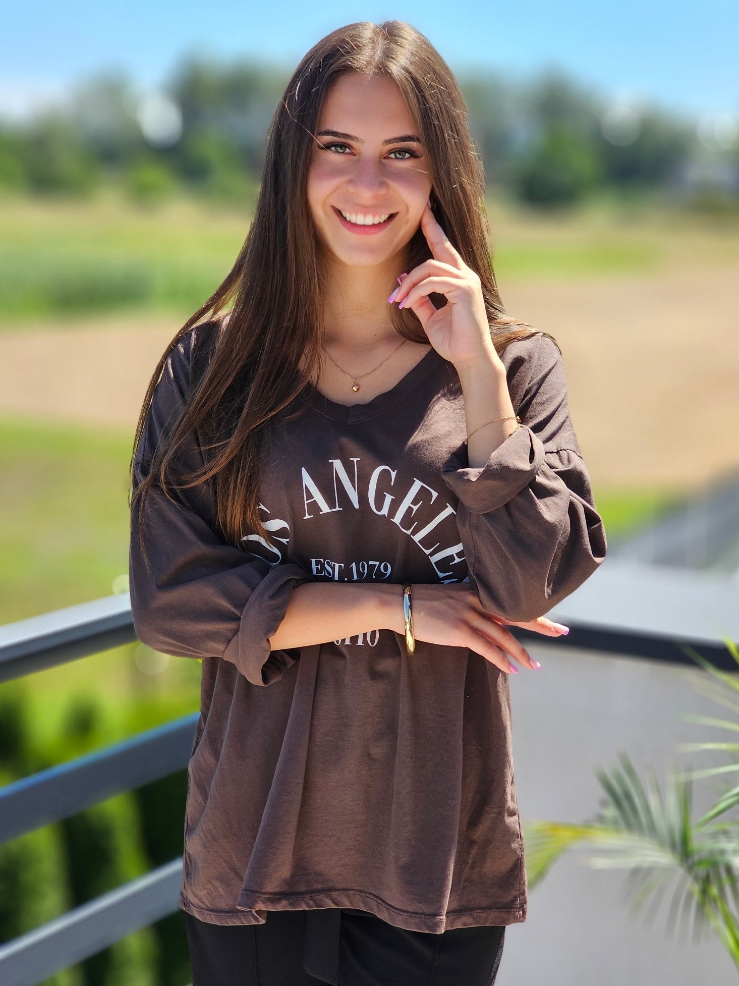 Bluzka oversize „Los Angeles”