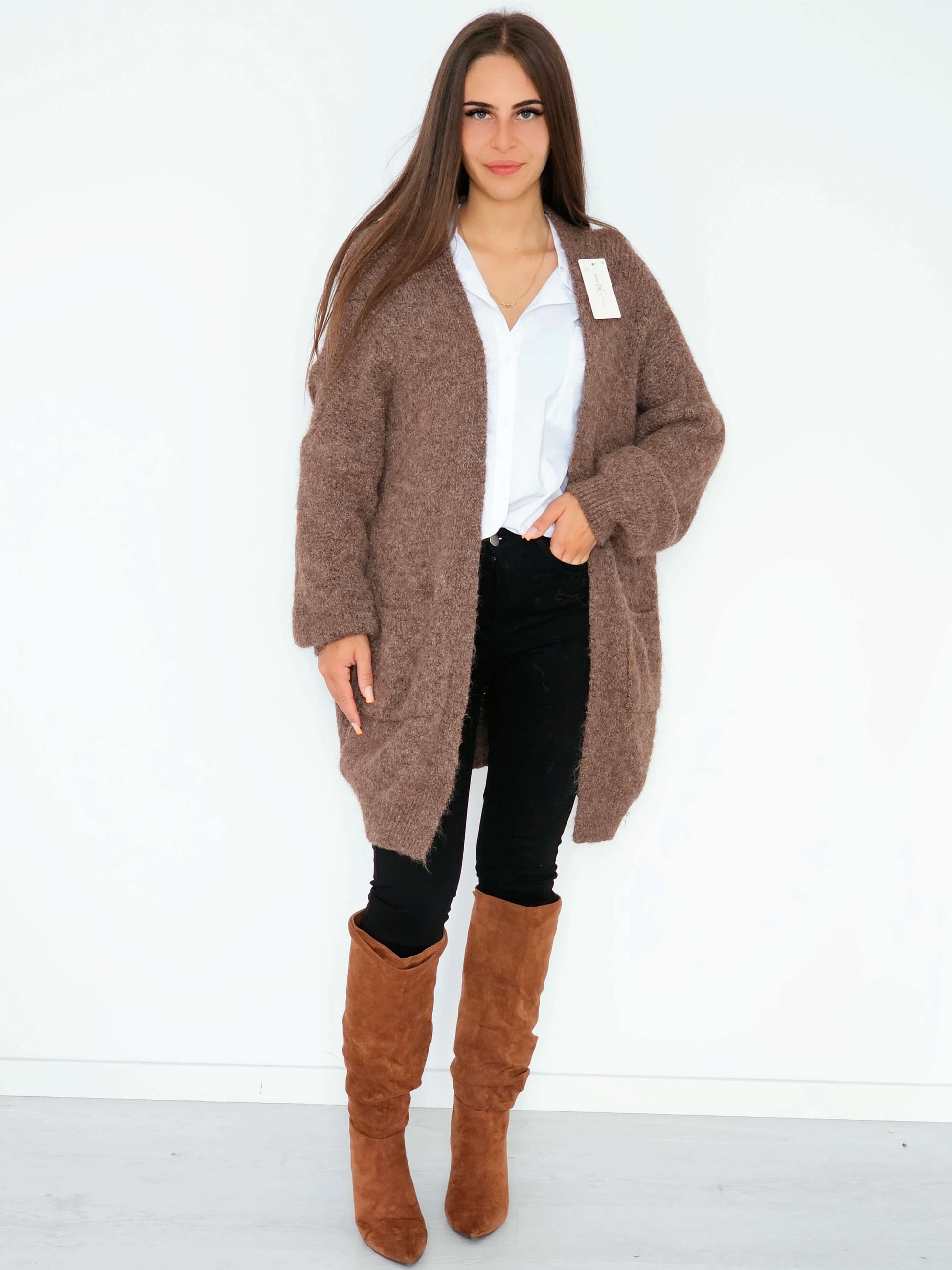 Kardigan oversize – otul się miękkością