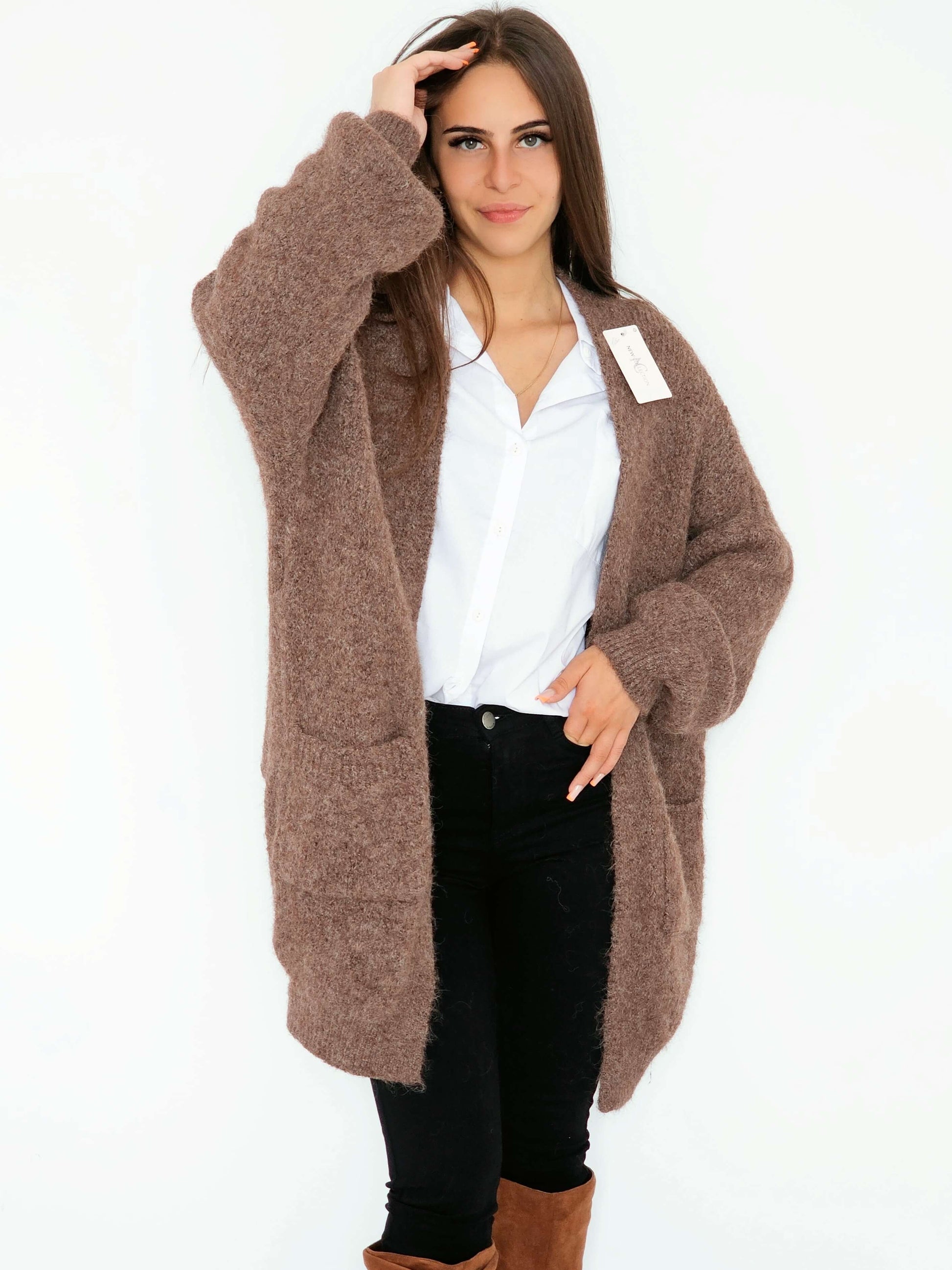 Kardigan oversize – otul się miękkością