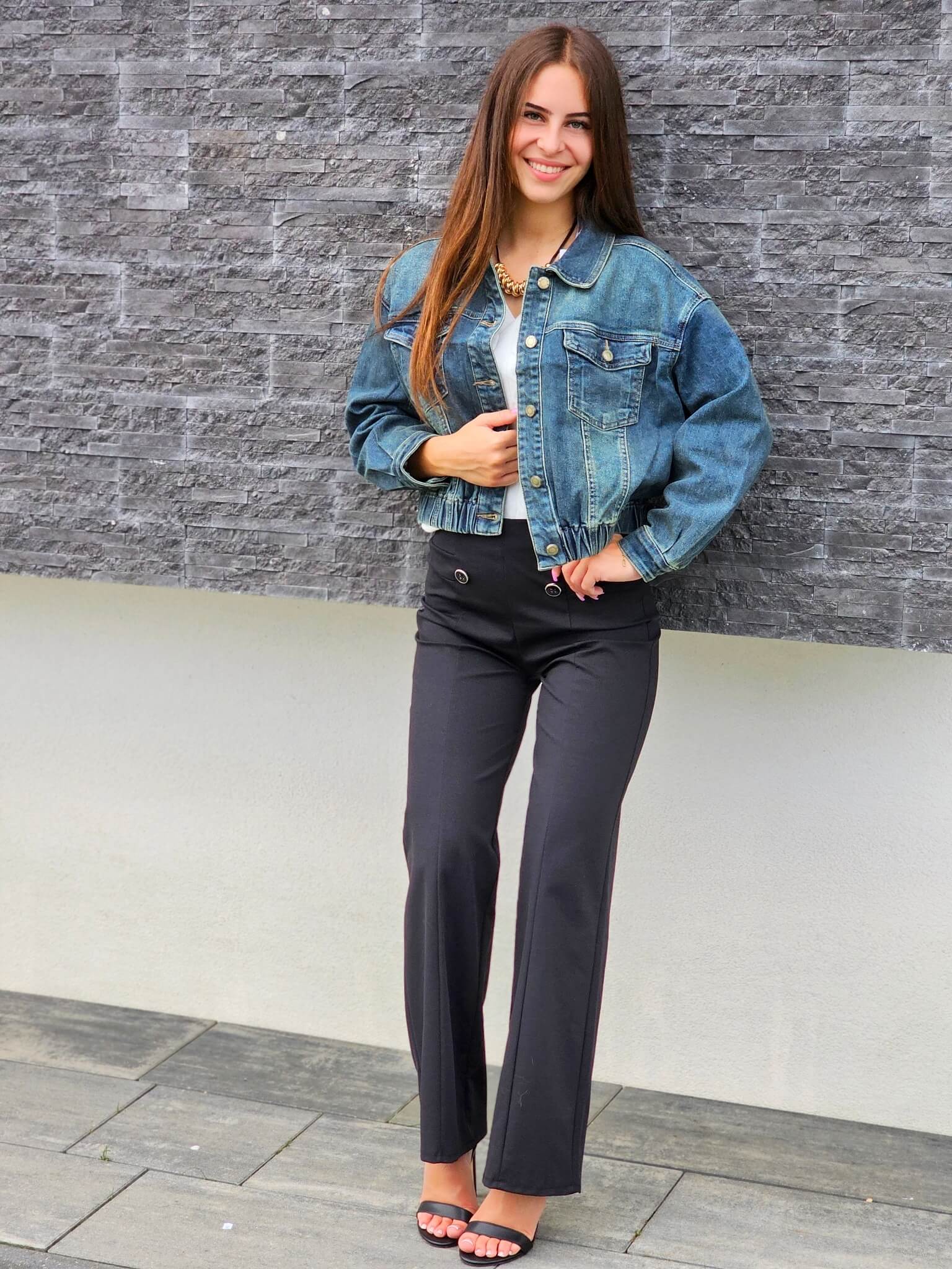 Denimowa kurtka oversize