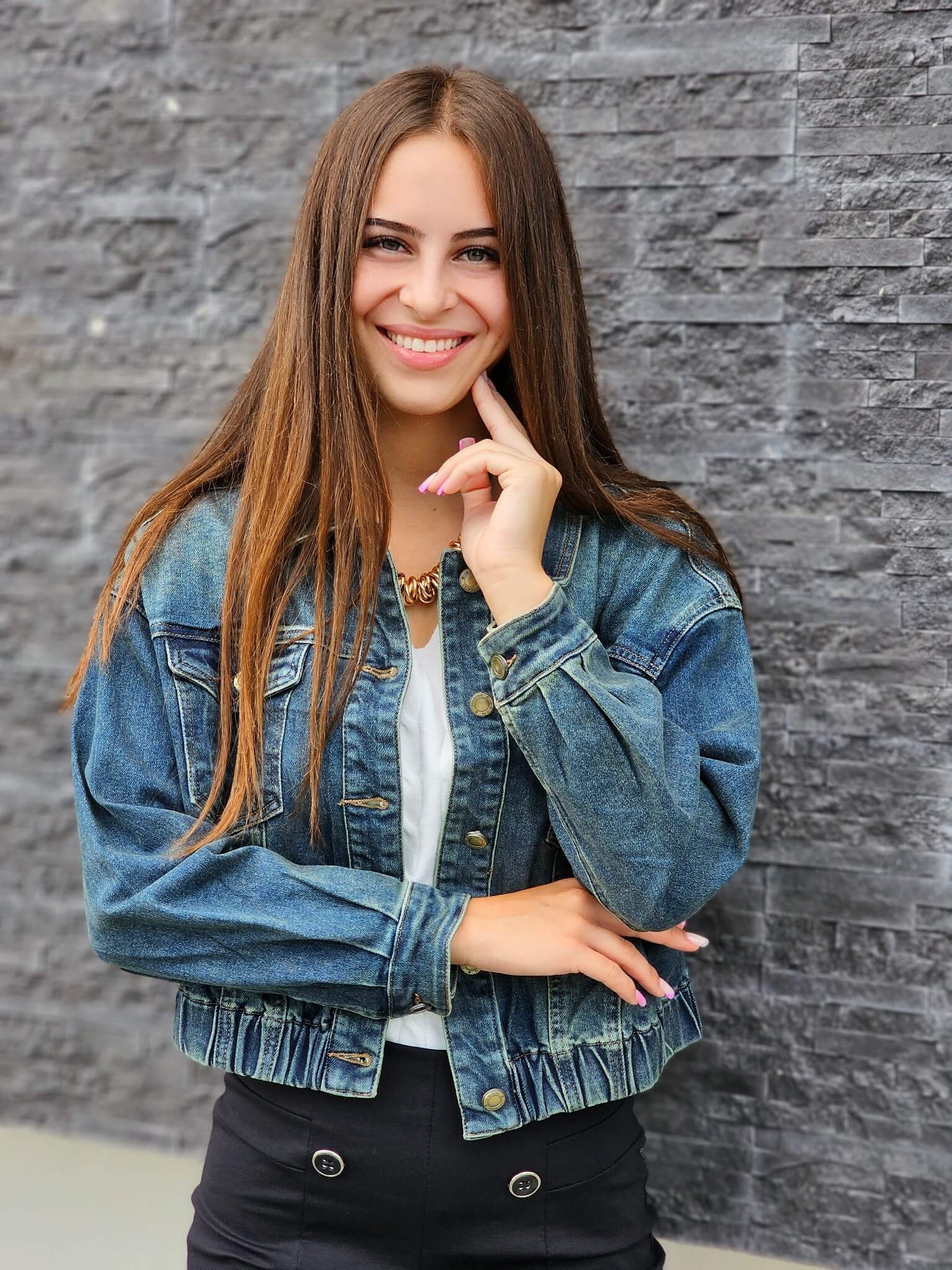 Denimowa kurtka oversize
