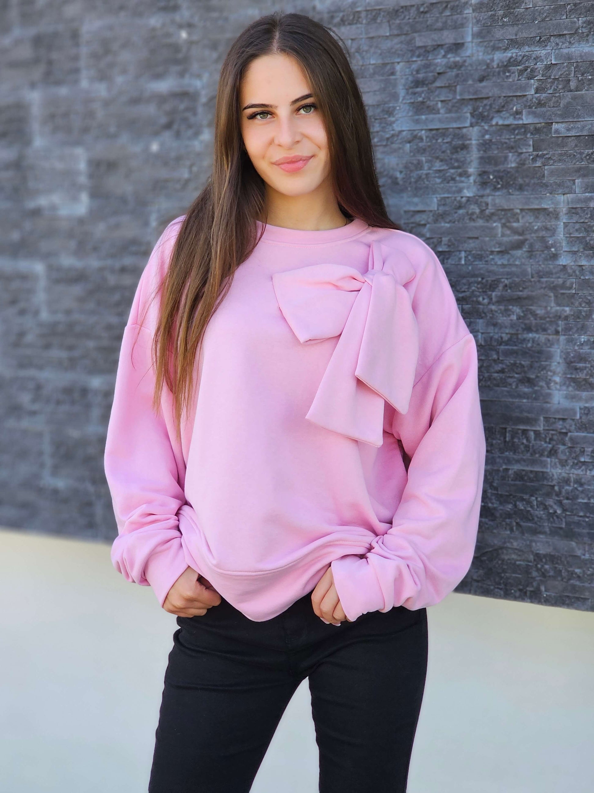 Bluza z dekoracyjną kokardą