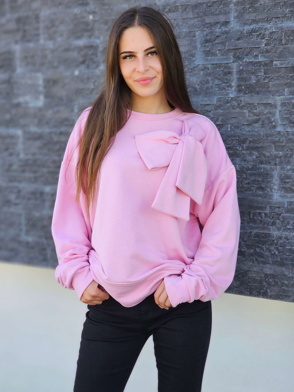 Bluza z dekoracyjną kokardą