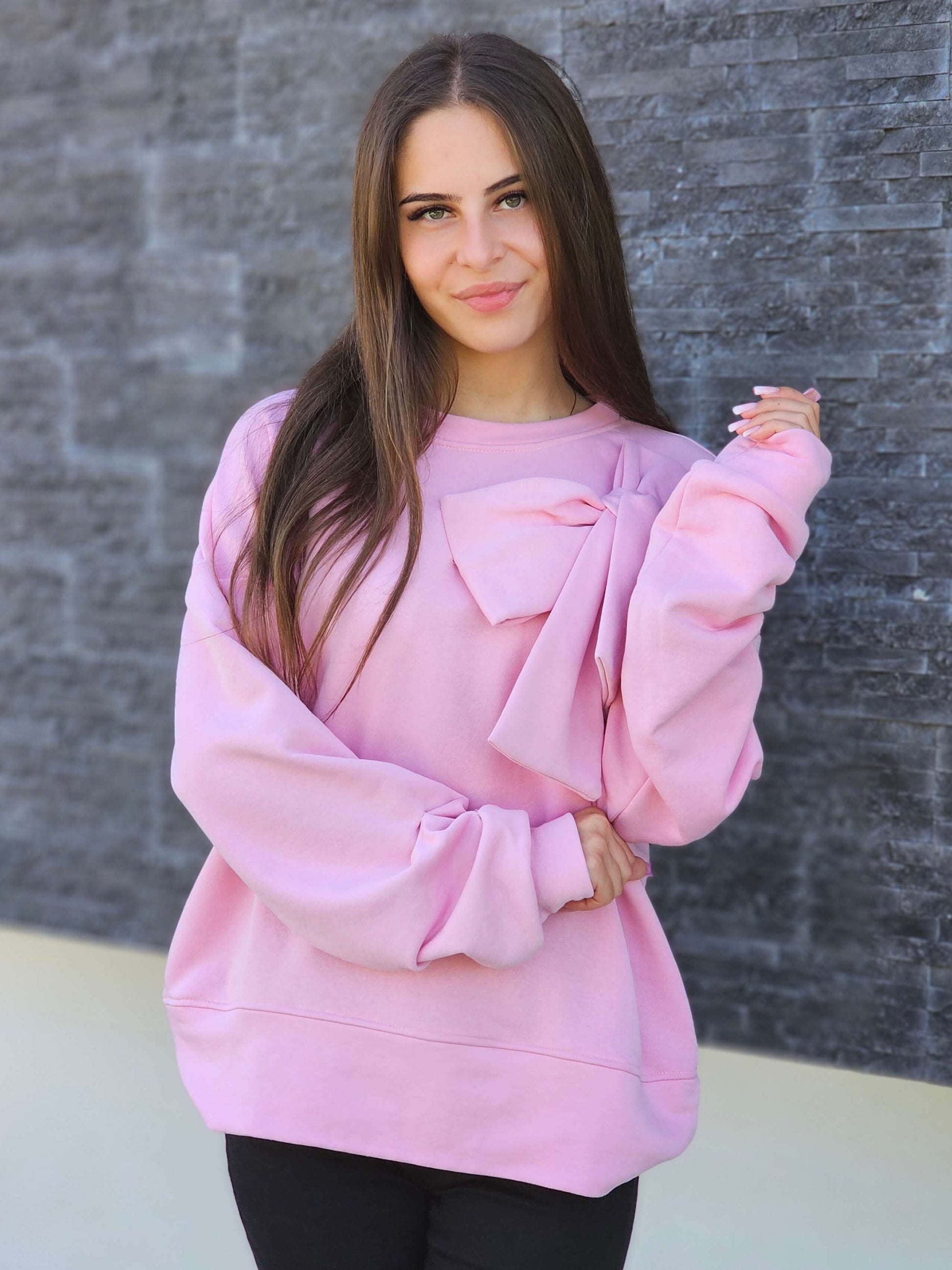 Bluza z dekoracyjną kokardą