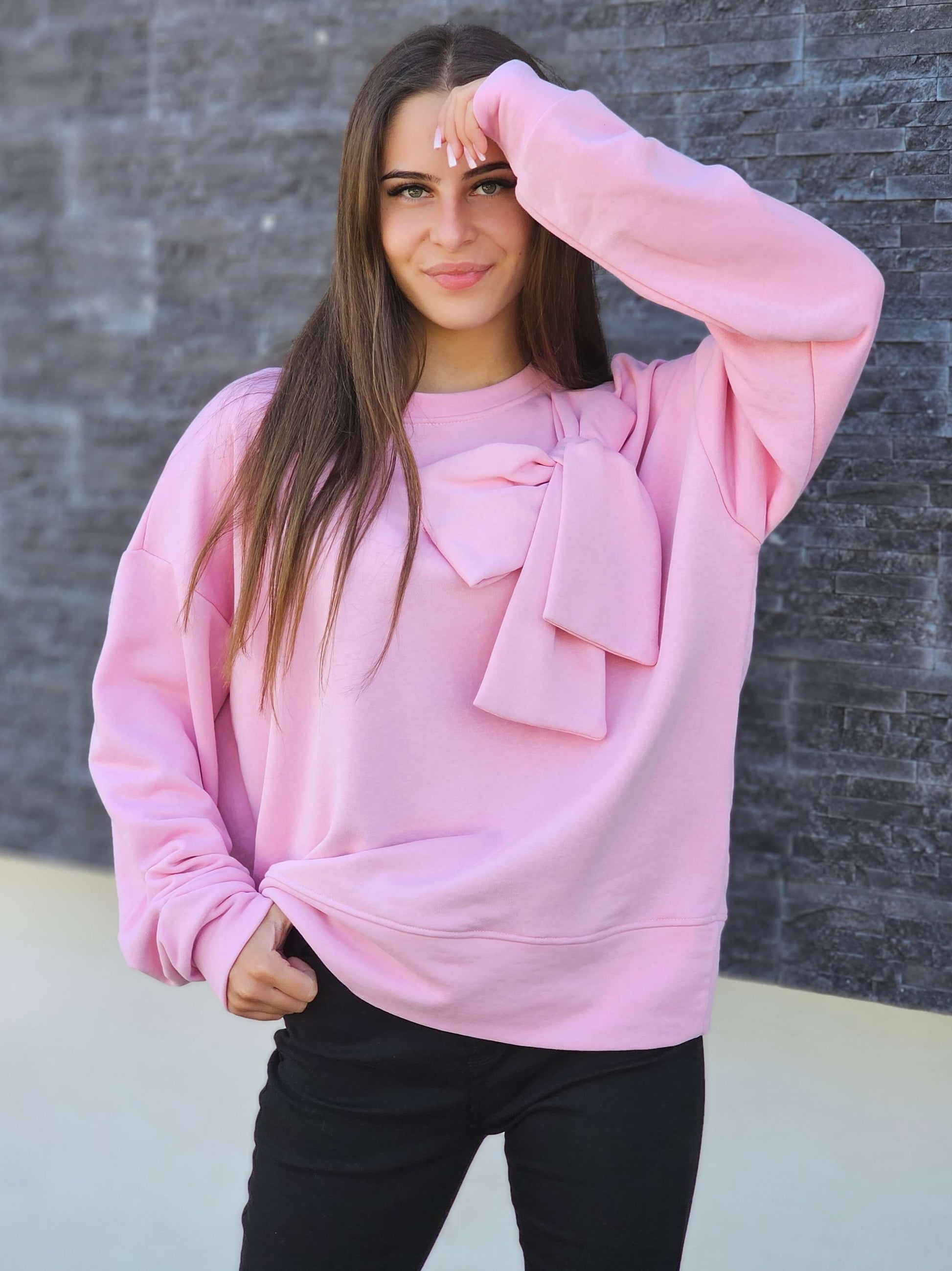 Bluza z dekoracyjną kokardą