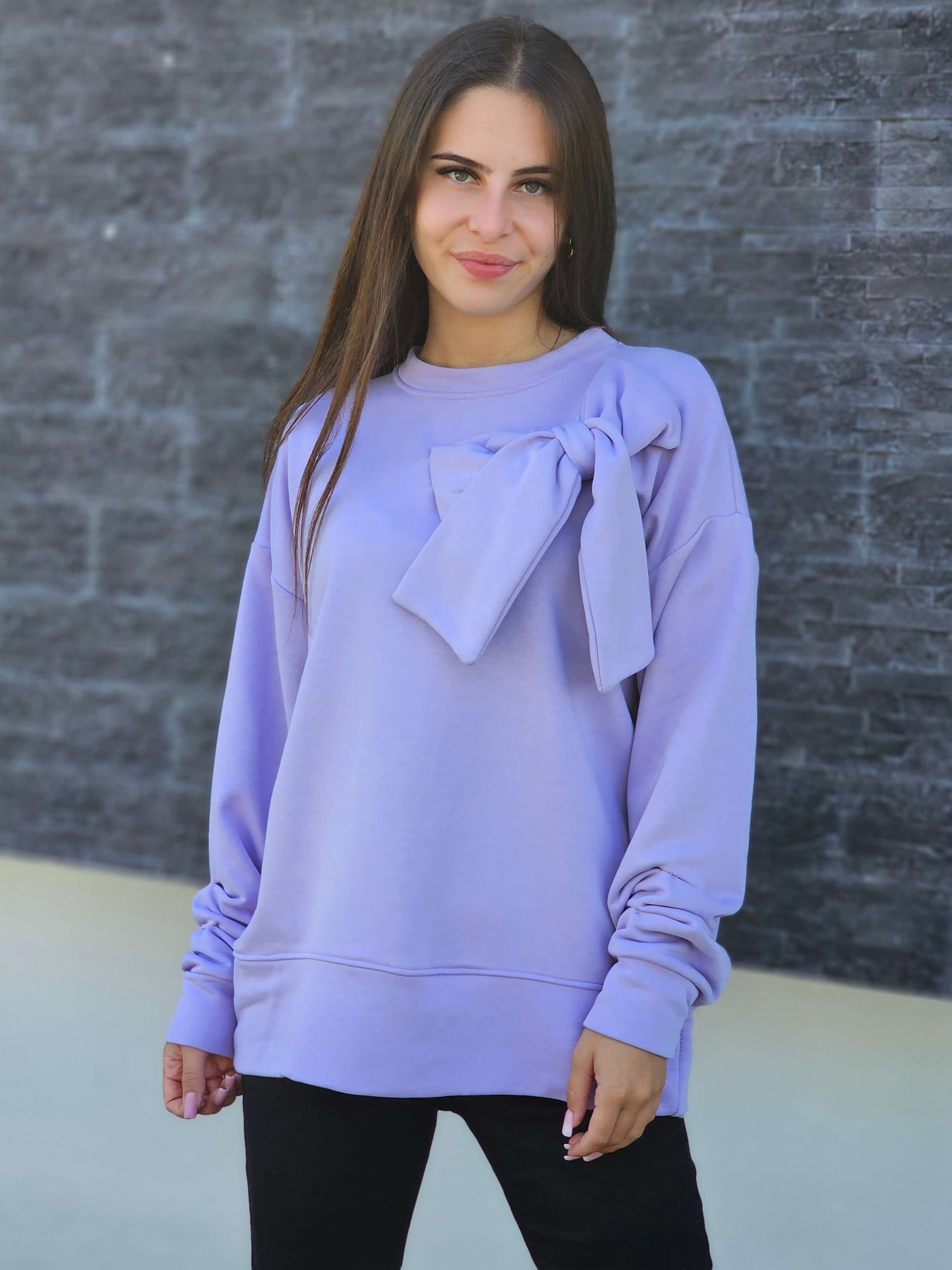 Bluza z dekoracyjną kokardą