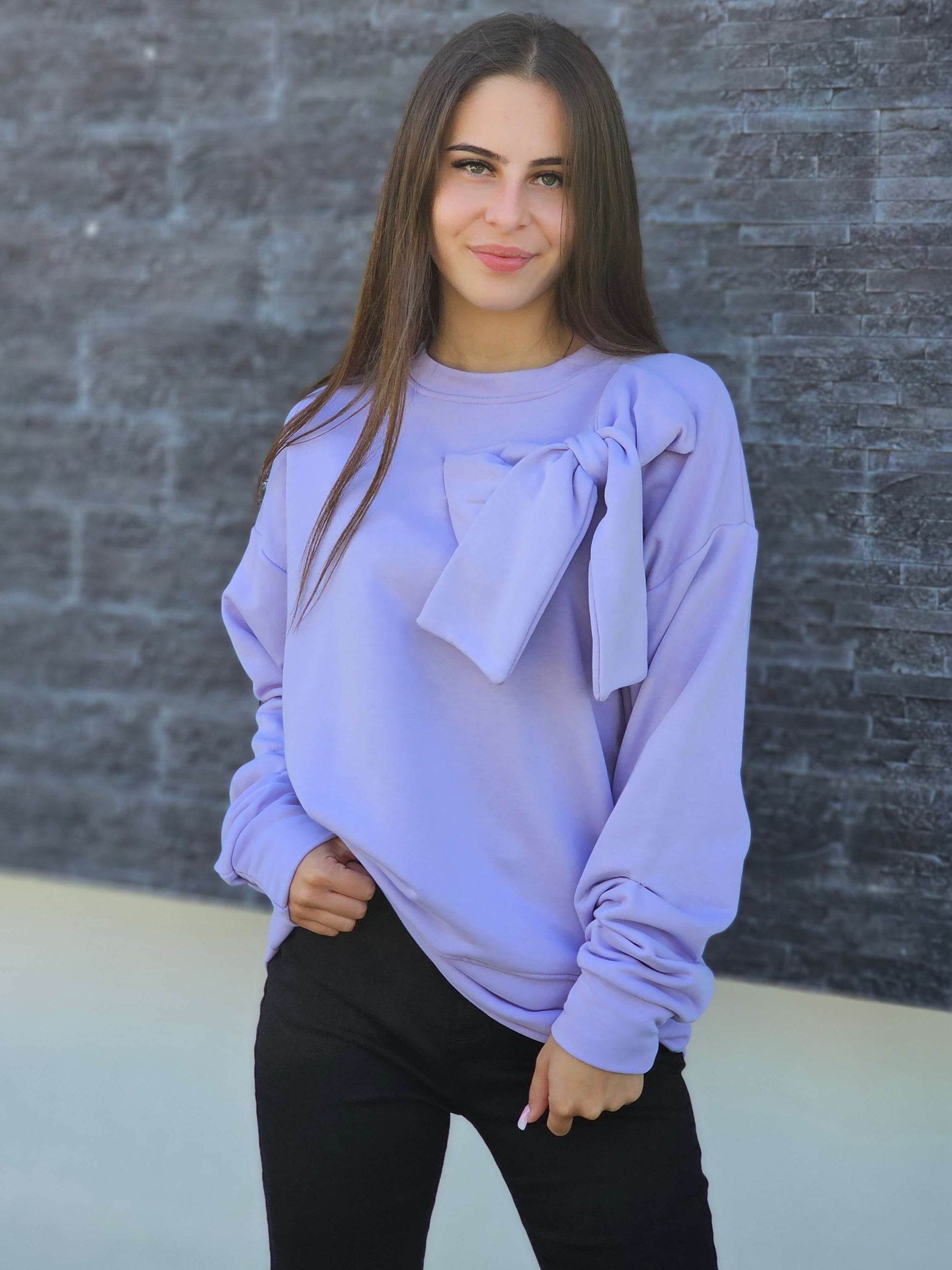 Bluza z dekoracyjną kokardą