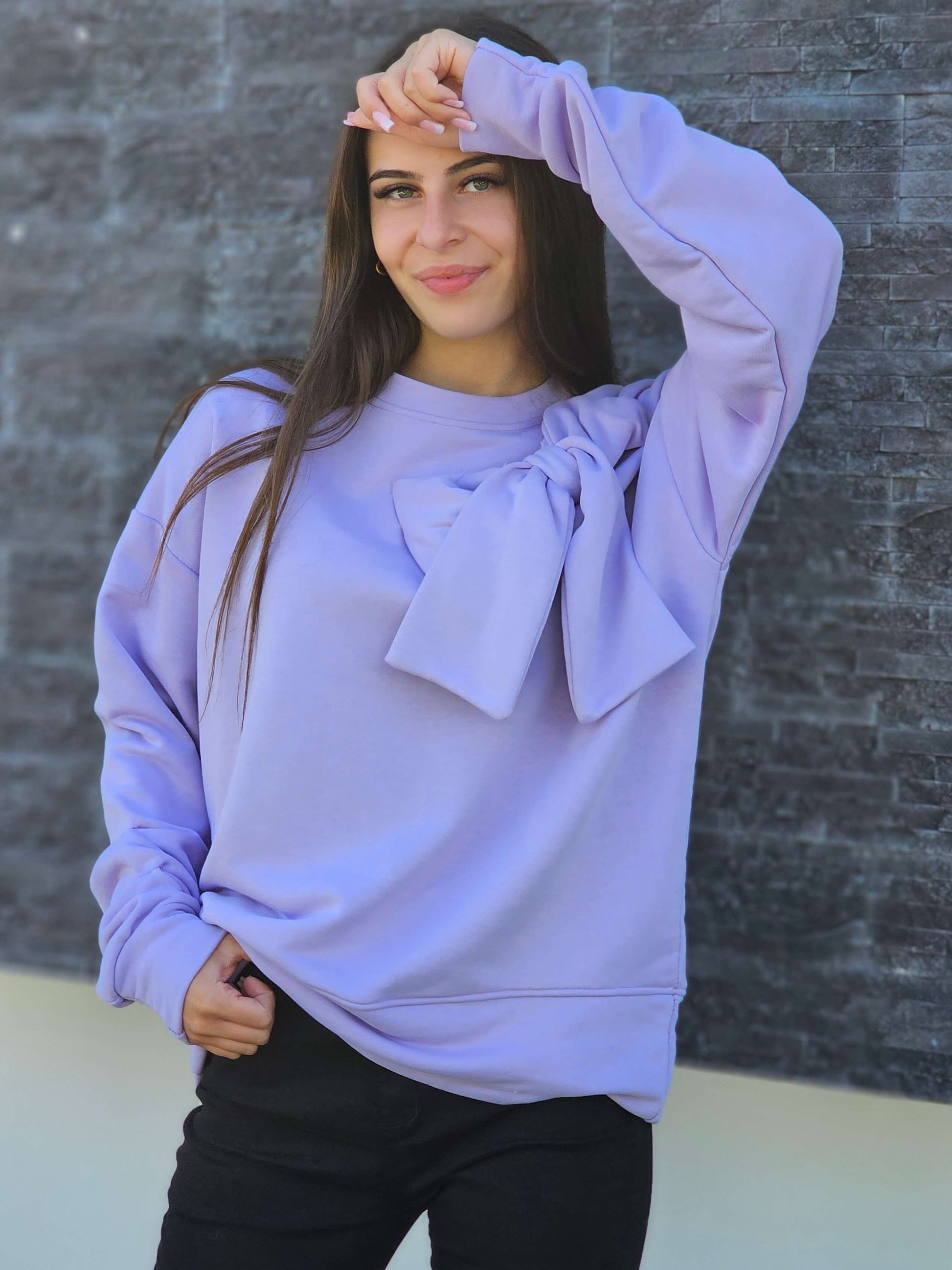 Bluza z dekoracyjną kokardą