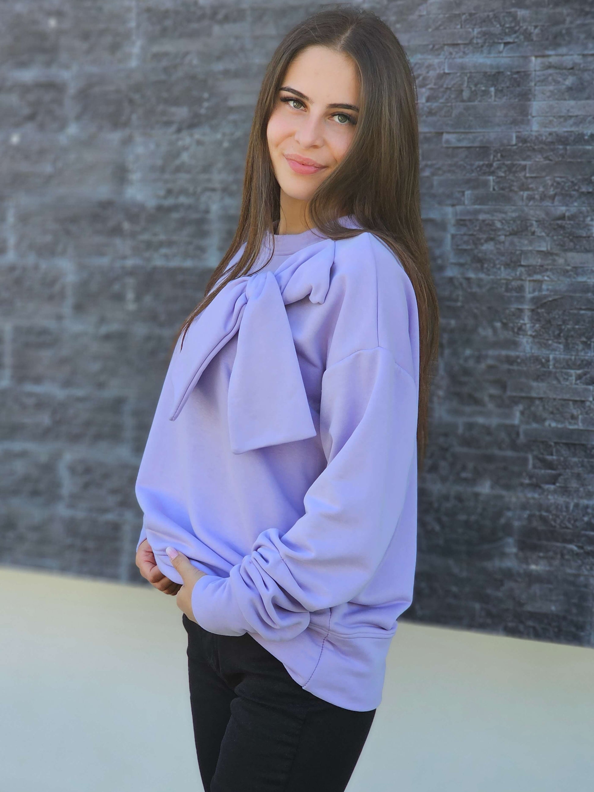 Bluza z dekoracyjną kokardą